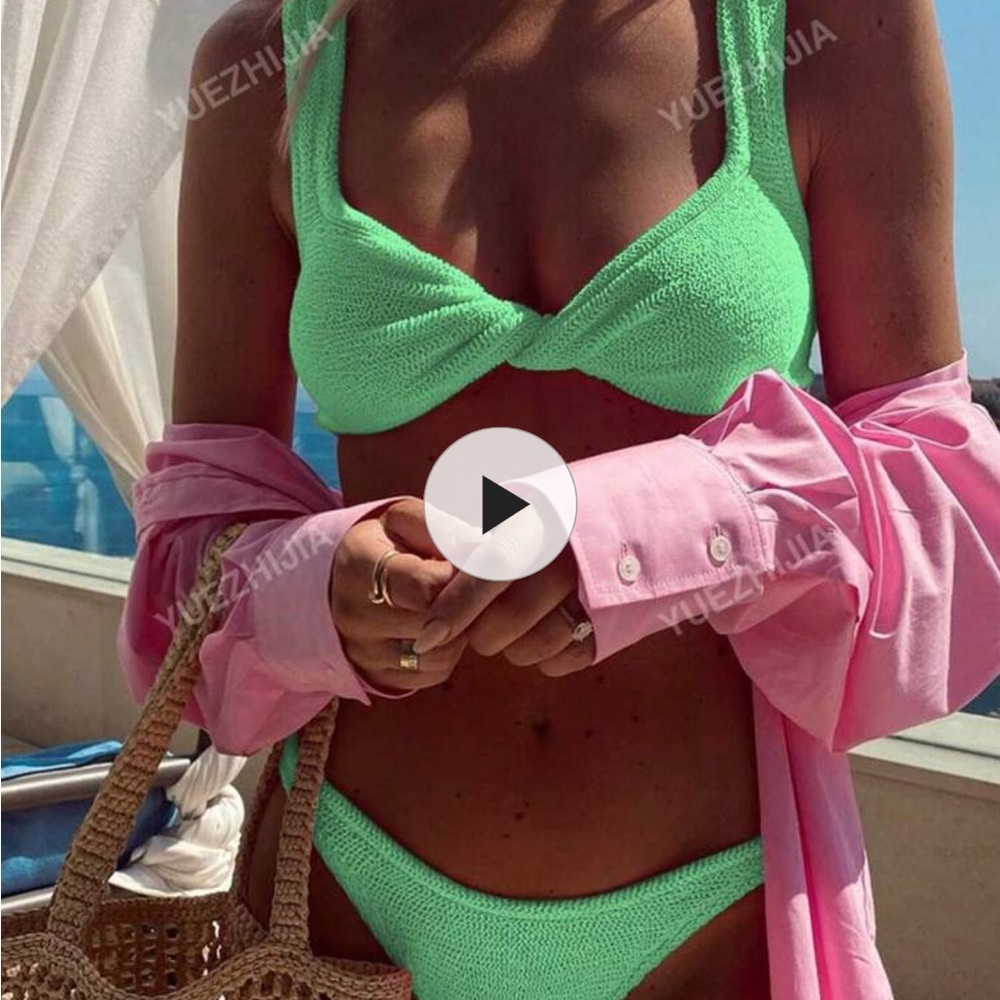 Women's Green Bikini Set
